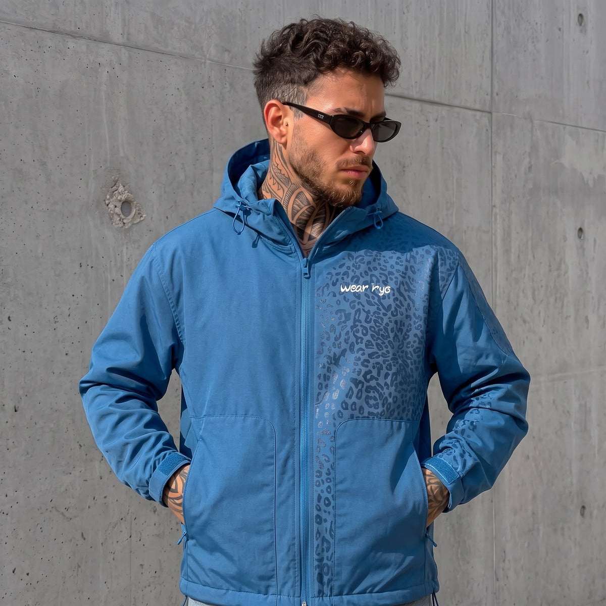 Veste de Pluie Réactive à l'Eau - Bleu